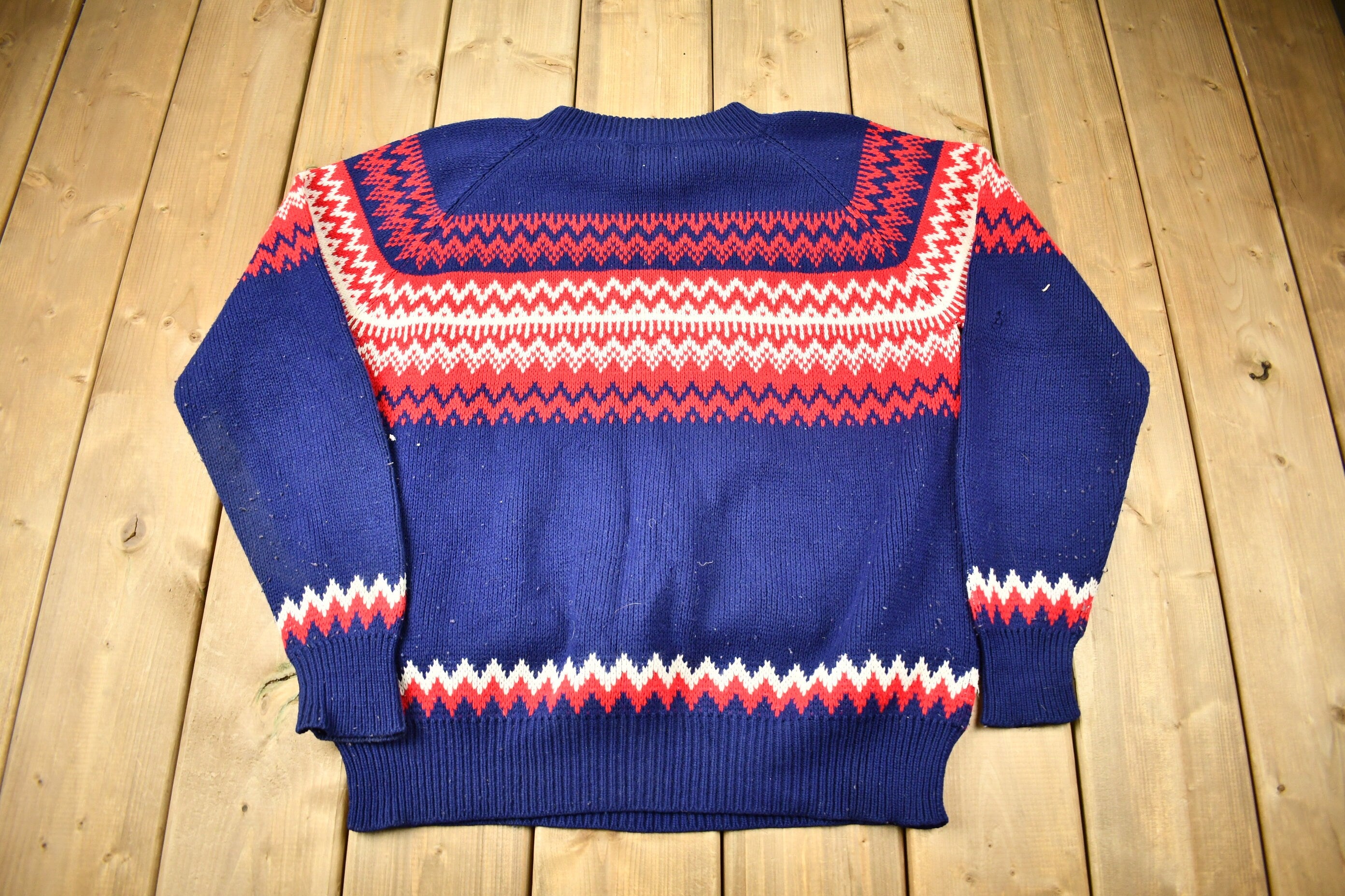 Vintage 1990s Kings Sport Knitted Crewneck Sweater