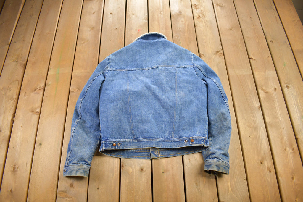 Vintage 1990s Brand X Sherpa Lined Denim Jacket
