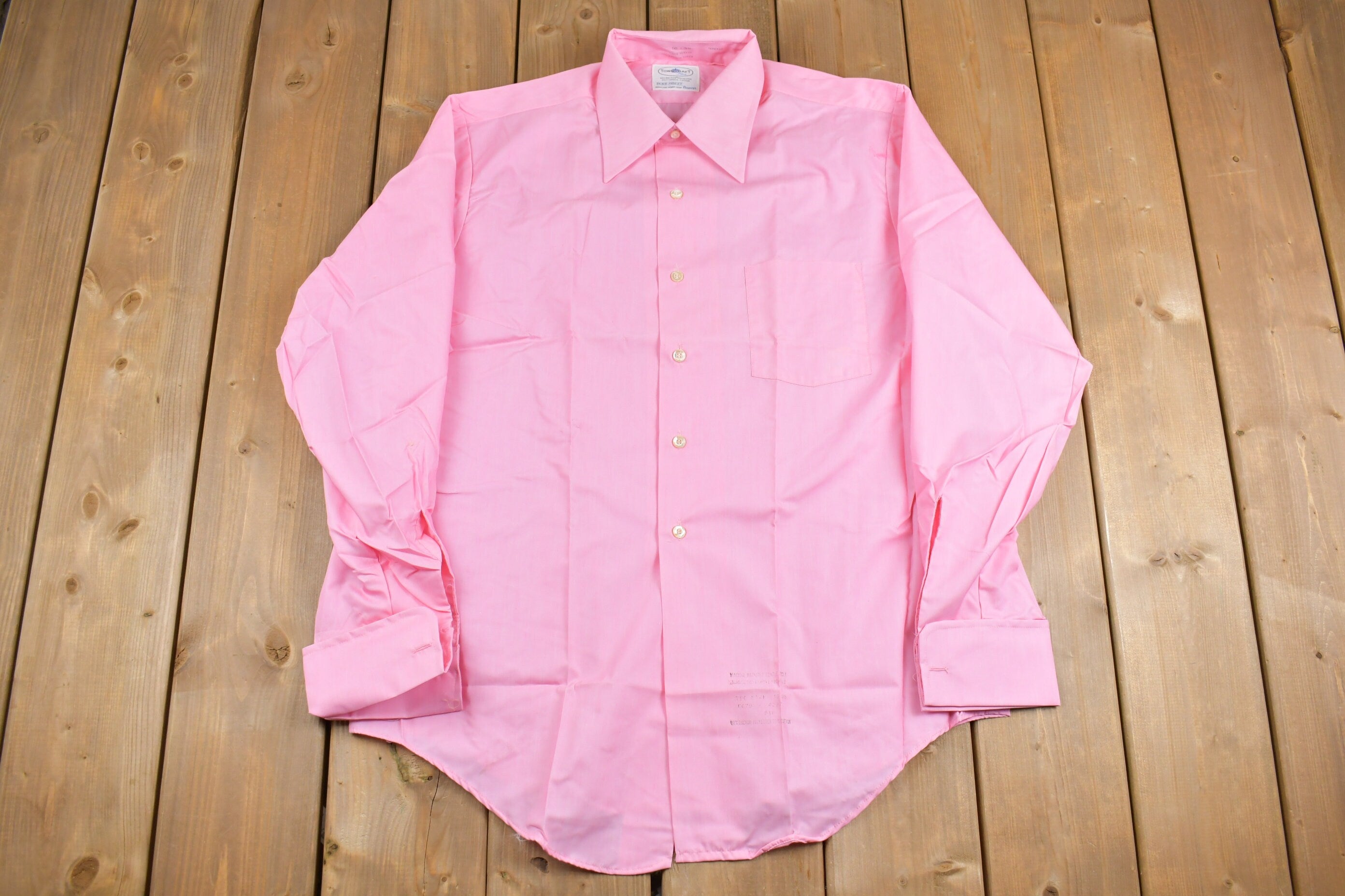 Vintage 1980s Towncraft Blank Button Up Shirt