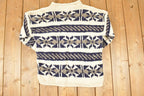 Vintage 1990s Quichua Maqui Wool Knit Crewneck Sweater Women's L
