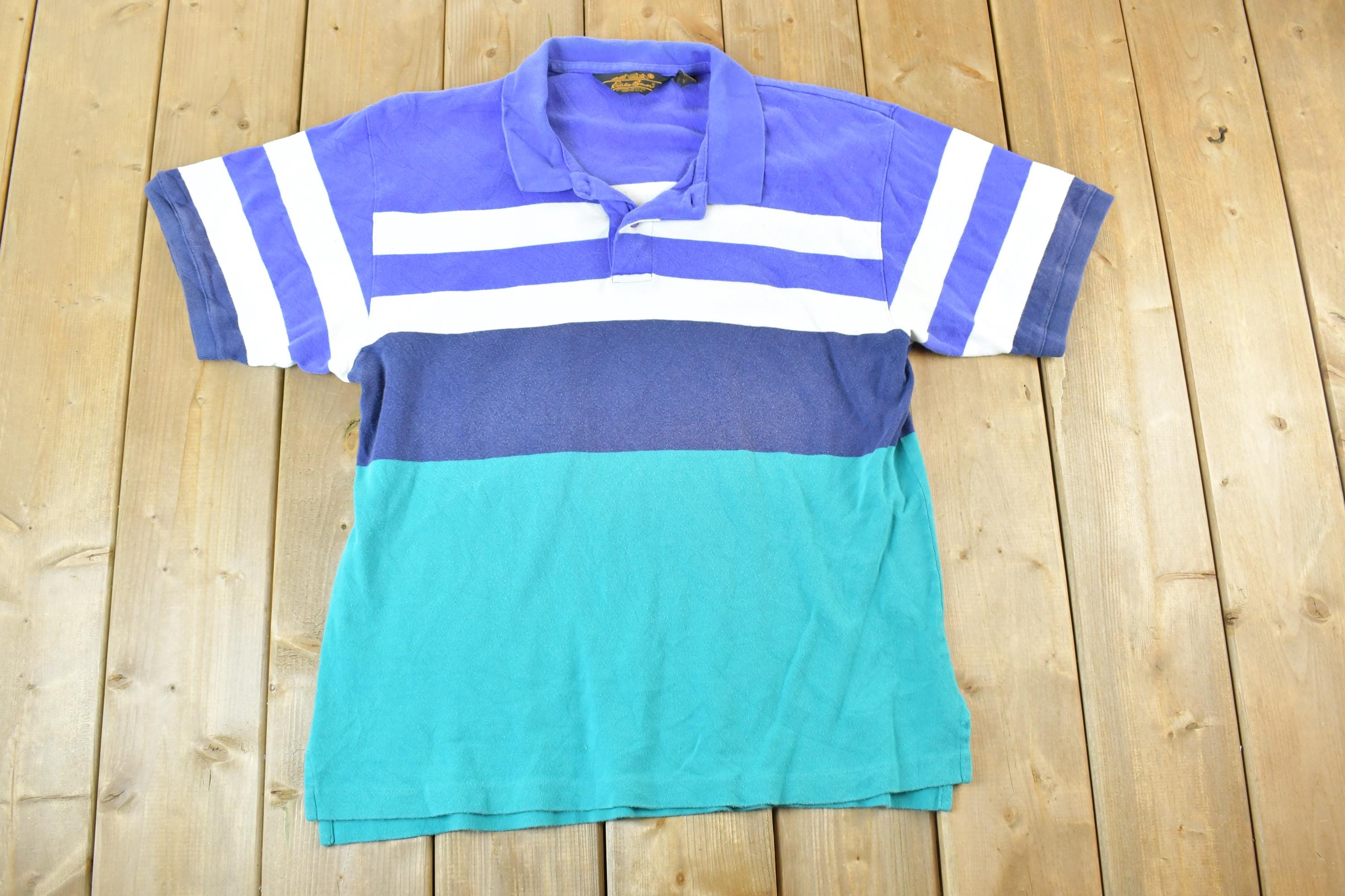 Vintage 1990s Eddie Bauer Button Up Polo Shirt