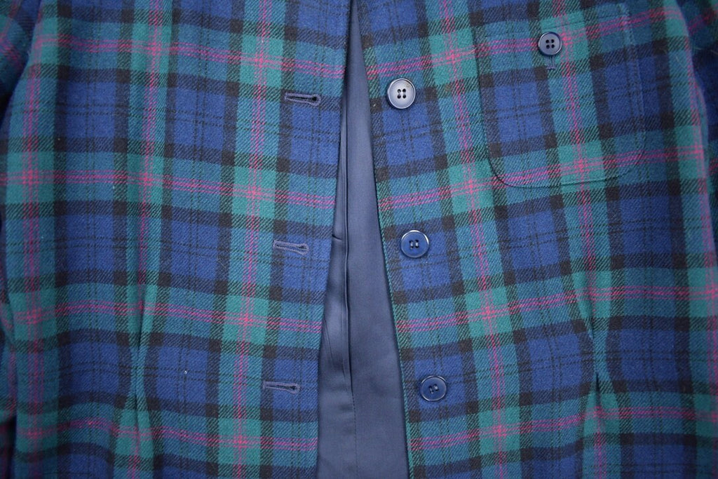 Vintage 1970s Pendleton 100% Wool Plaid Jacket