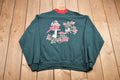 Vintage 2990s Morning Sun Bird Graphic Double Collar Crewneck