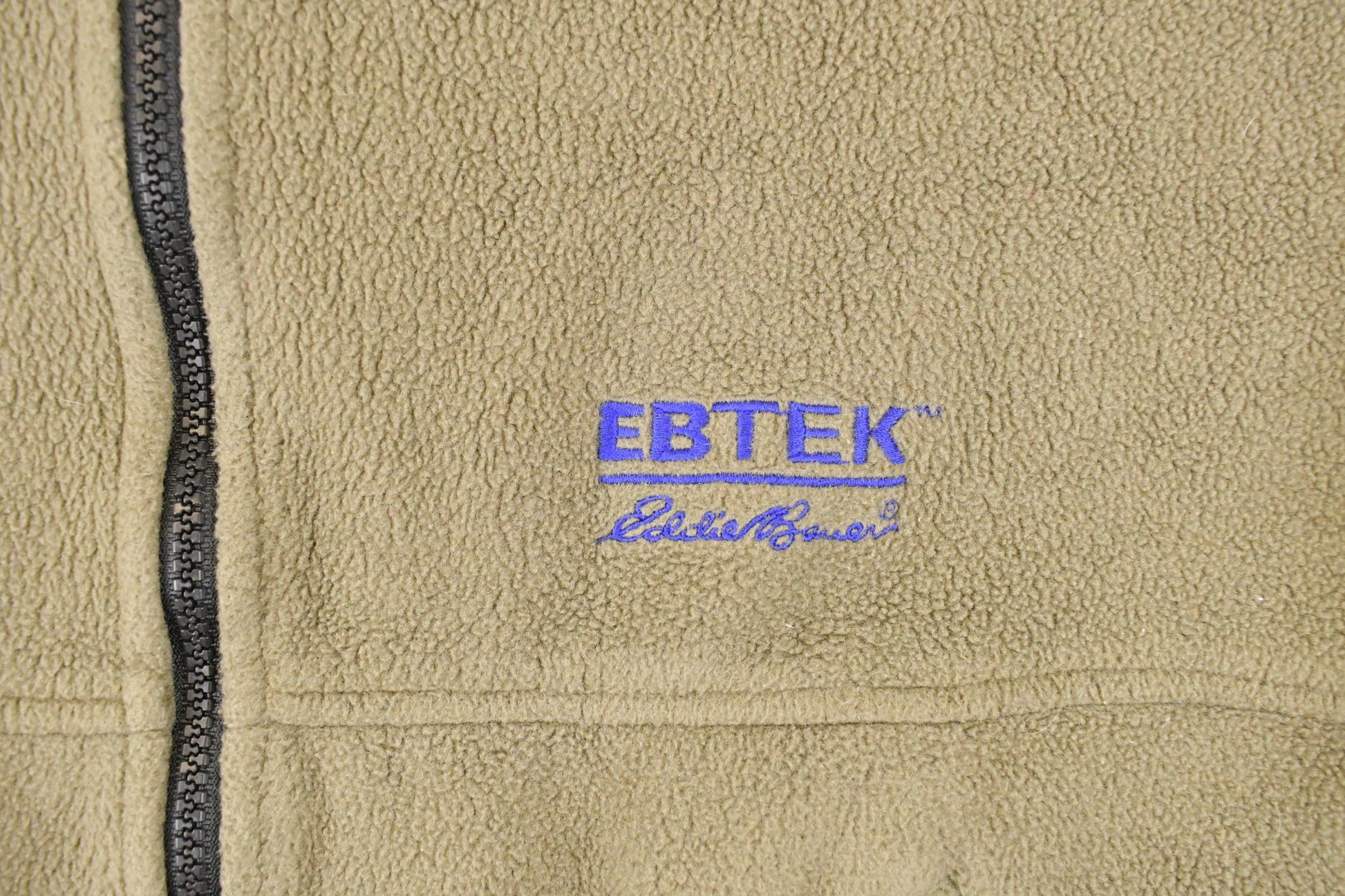 Vintage 1990s EBTEK Fleece Outdoorsman Sweater Mens XL / 90s Winter Sweatshirt / Eddie Bauer Fleece Hiking Zip up