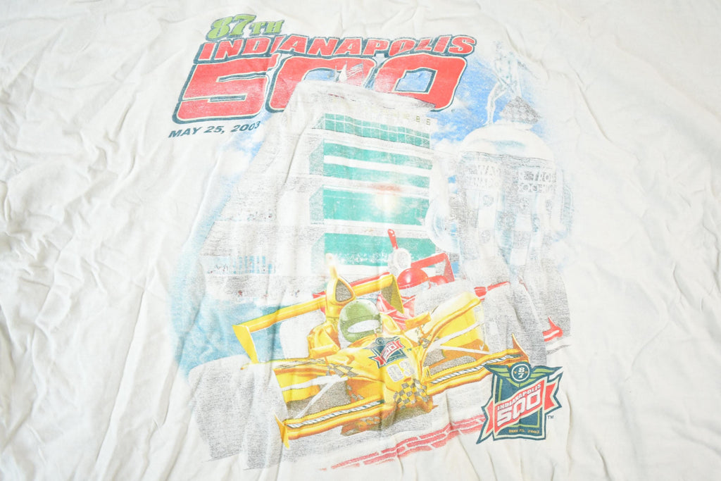 Vintage 2003 Indianapolis 500 Souvenir Racing T-Shirt Men's XL