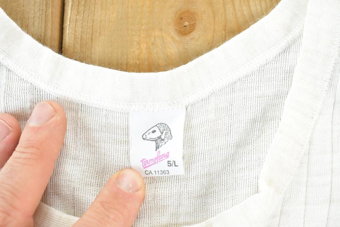 Vintage 1990s Blank Tank Souvenir Single Stitch Undershirt