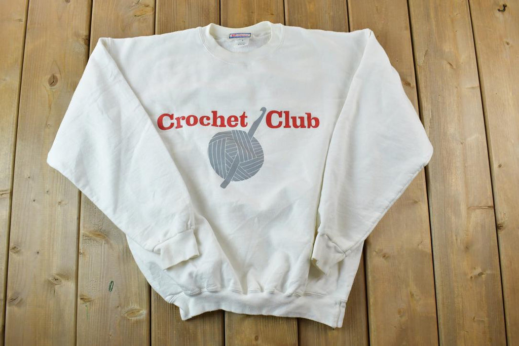 Vintage 1990s Crochet Club The Columbian Crewneck Sweatshirt