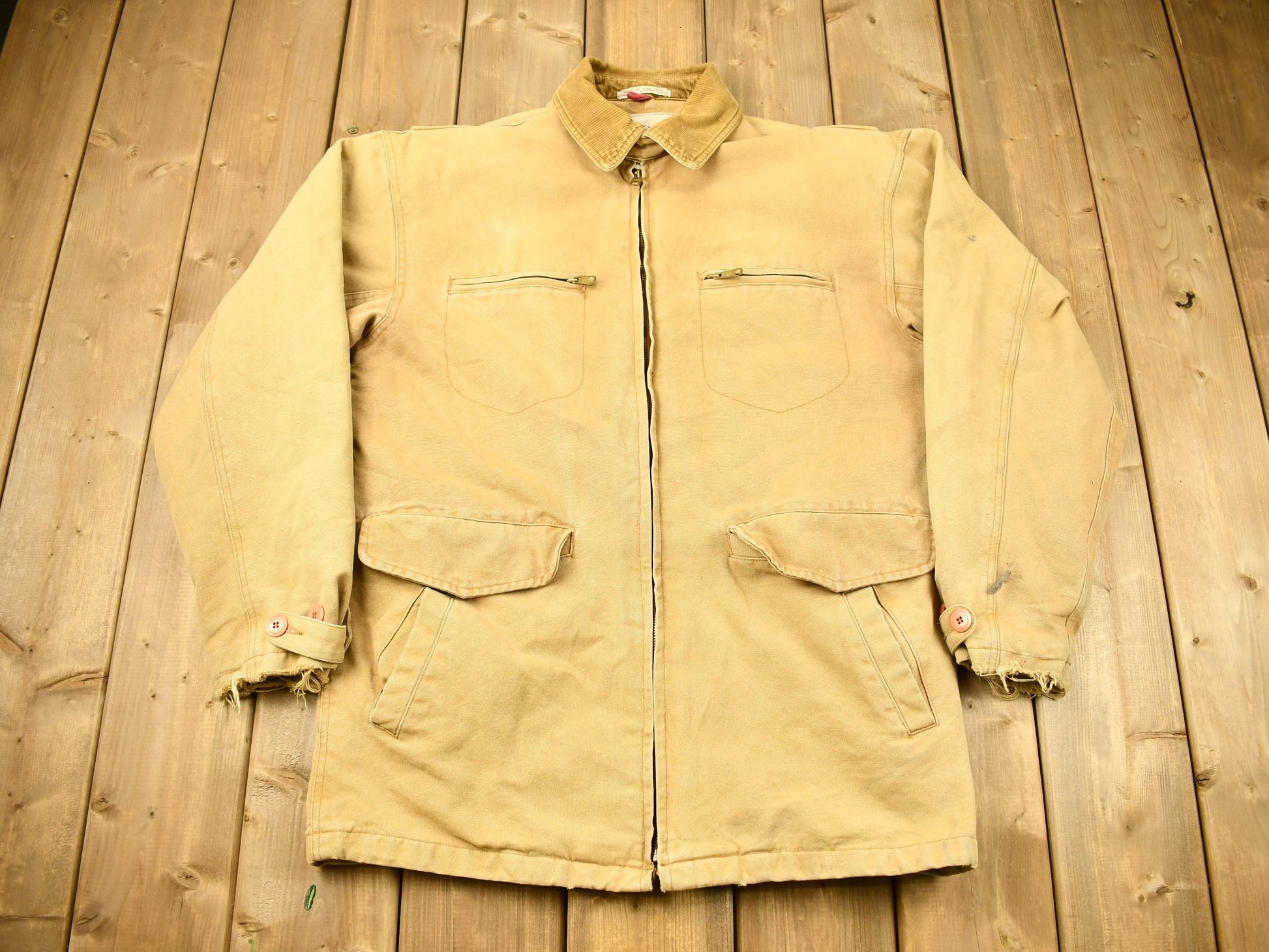Vintage 1980s Harvest Almanac Chore Coat
