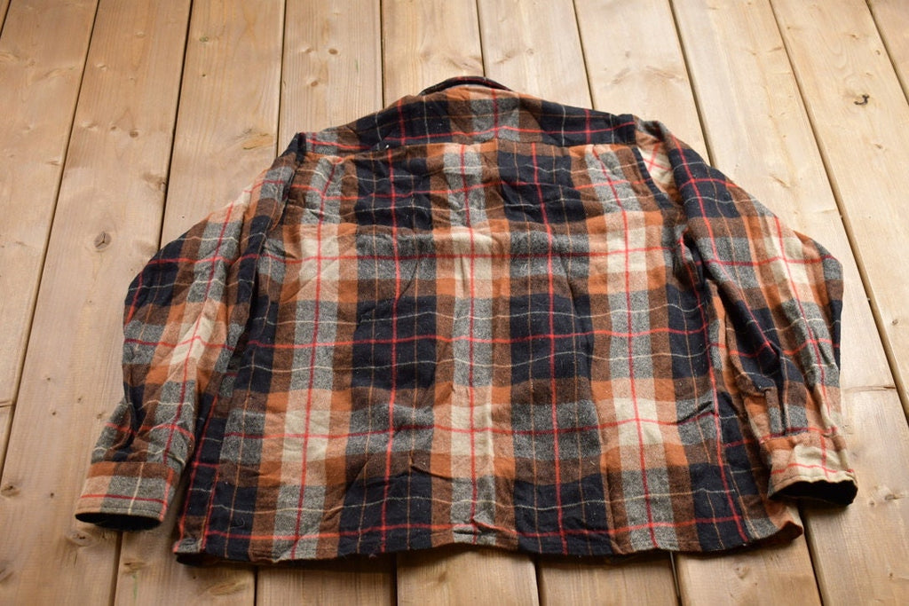Vintage 1990s Cranbrook Plaid Wool Flannel Button Up Shirt