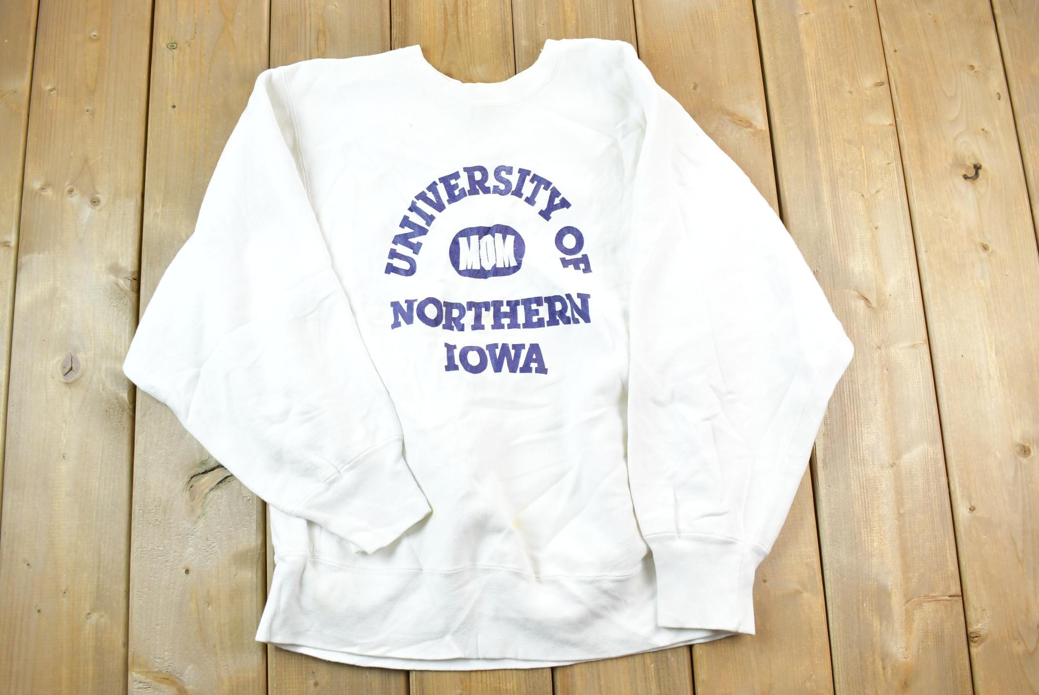Vintage 1990s Champion Reverse Weave Warm Up University Of Northern Iowa Sweatshirt
