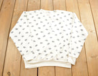 Vintage 1990s Honors Flower All Over Print Crewneck Sweatshirt