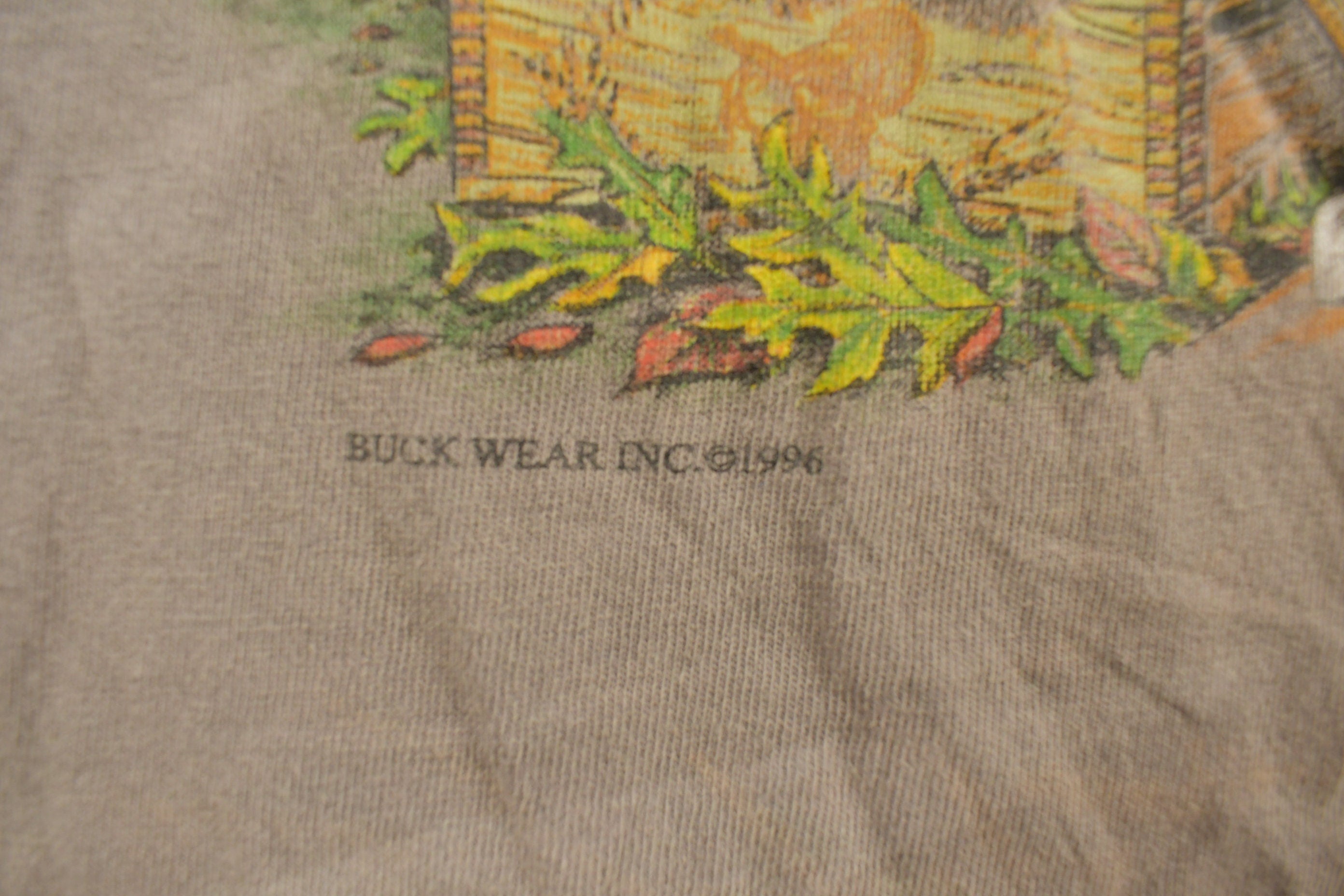 Vintage 1996 Buck Wear Turkey Hunting Graphic T-Shirt Streetwear Made In USA