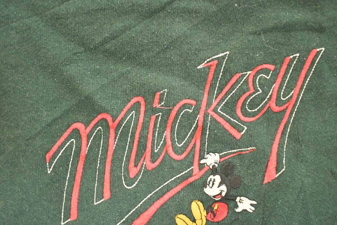Vintage 1990s Mickey Mouse Embroidered Disney Crewneck Sweater Men's XL