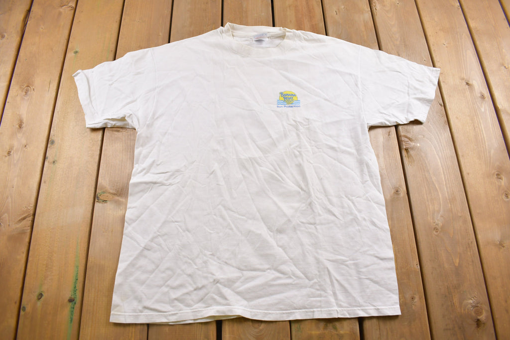 Vintage 1990s Hanes Banana Boat Graphic T Shirt