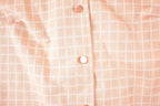 Vintage 1960s Pink Plaid Button Up Shirt Women's XL