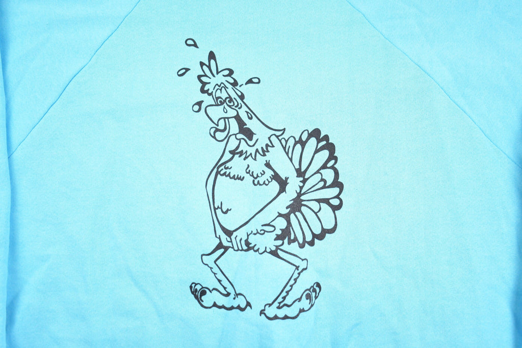 Vintage 1990s Bryon Illinois Turkey Testicle Festival Crewneck Sweatshirt