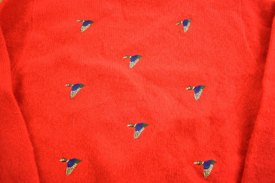Vintage 1980s The Moors Lord Jeff Knit Crewneck Sweater Made In USA