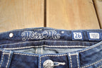 Vintage Y2K Miss Me Bedazzled Low Rise Jeans Size 26x33