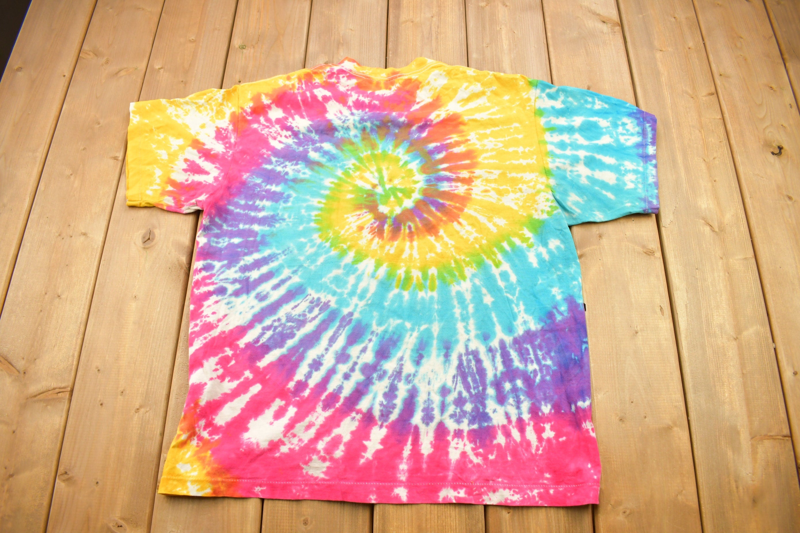 Vintage 1992 Tesla Tie Dye Band T-shirt
