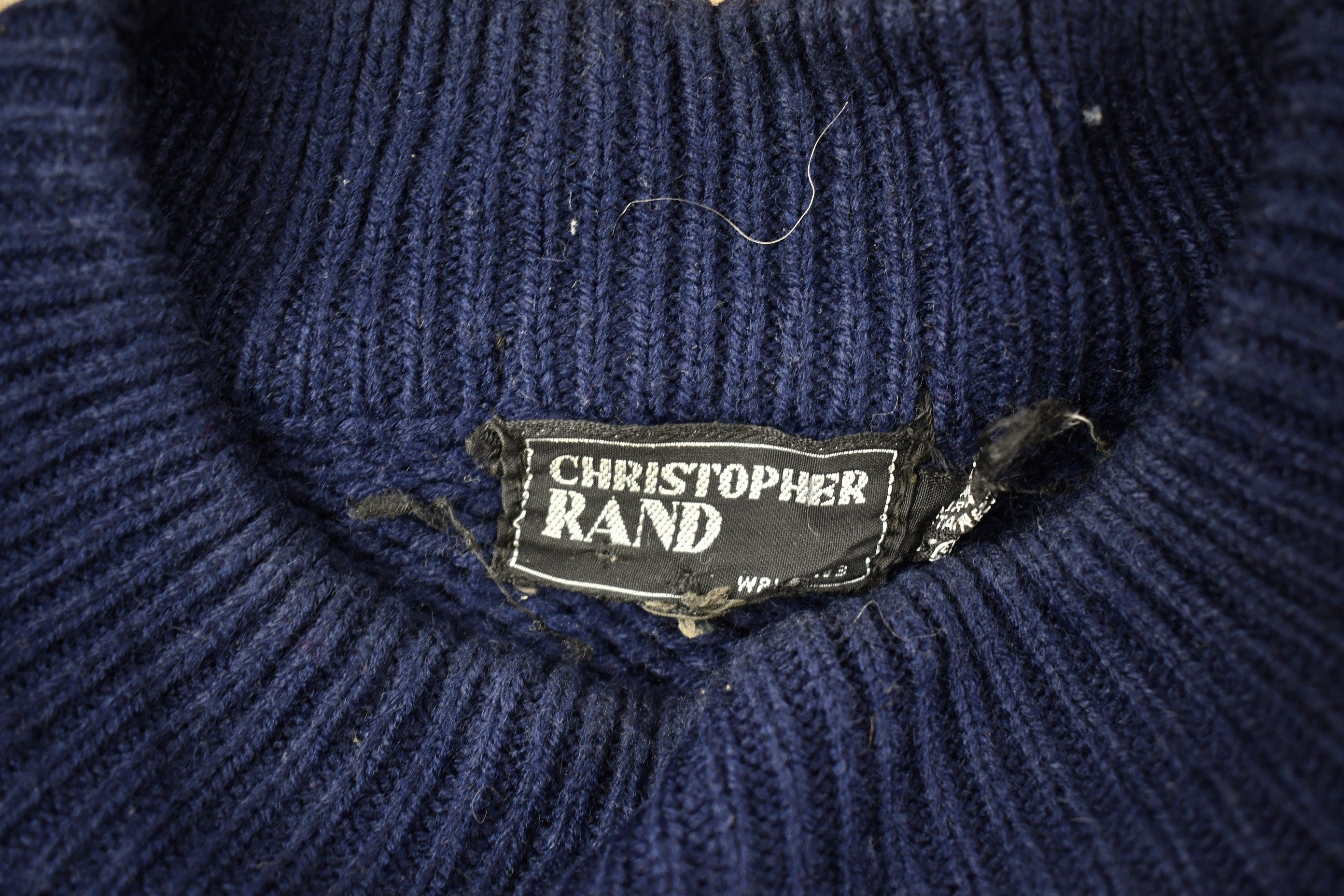 Vintage 1980s Christopher Rands Heavy Knitted Sweater