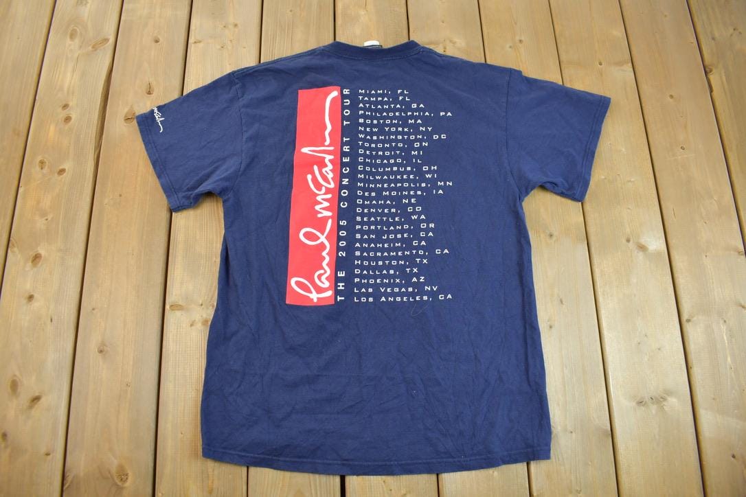 Vintage 2005 Paul McCartney US Concert Tour Band T-shirt