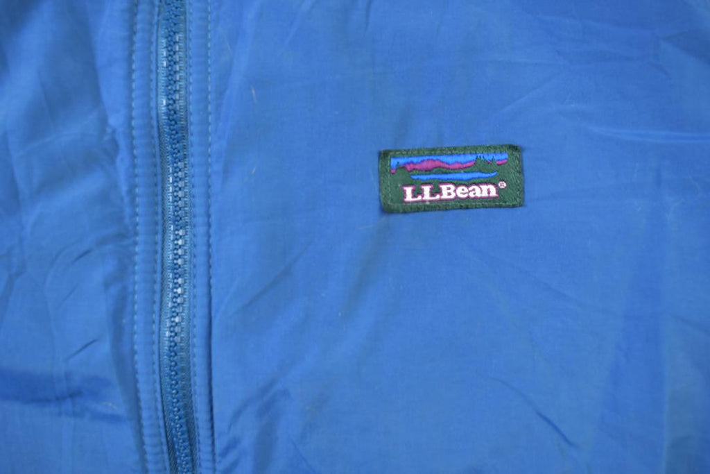 Vintage 1980s LL Bean Fleece Lined Three Season Warm Up Jacket