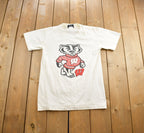 Vintage 1990s University of Wisconsin Badgers Jansport Graphic T-Shirt Made In USA