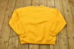 Vintage 1990's University Fraternal Style Collegiate Crewneck  Embroidered  Russell Athletics  Made In USA  Fraternity  Americana