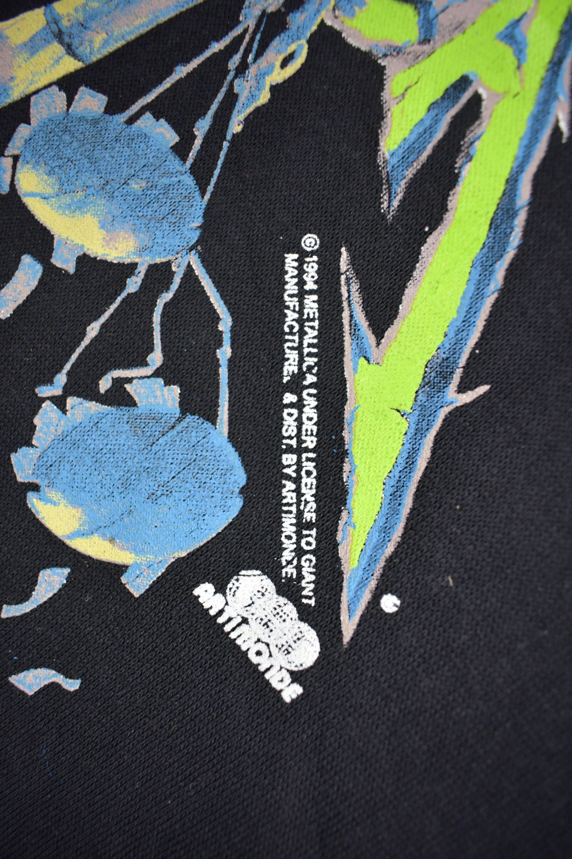 Vintage 1994 Metallica Hammer Of Justice Crushes You Hoodie