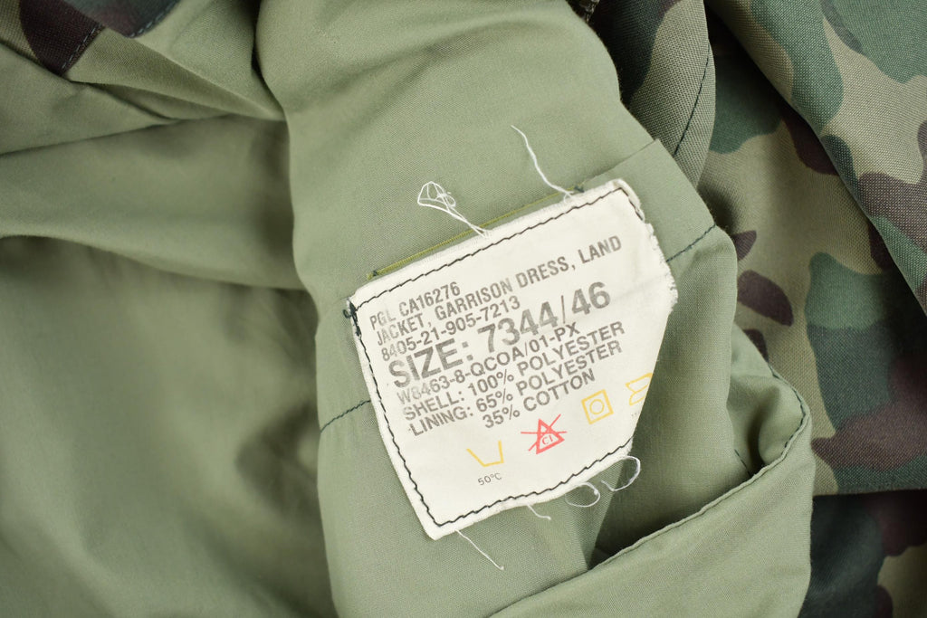 Vintage 1980s Canadian Military Camouflage Garrison Dress Land Army Jacket