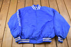 Vintage 1990s West Arc Durand Bulldogs Snap Windbreaker Jacket