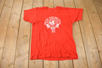 Vintage 1984 New York State Boys Basketball Championships Single Stitch Graphic T Shirt Made In USA