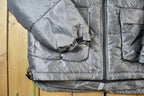 Vintage 1990s America Arctic Pole Silver Puffer Long Ski Snowboard Jacket