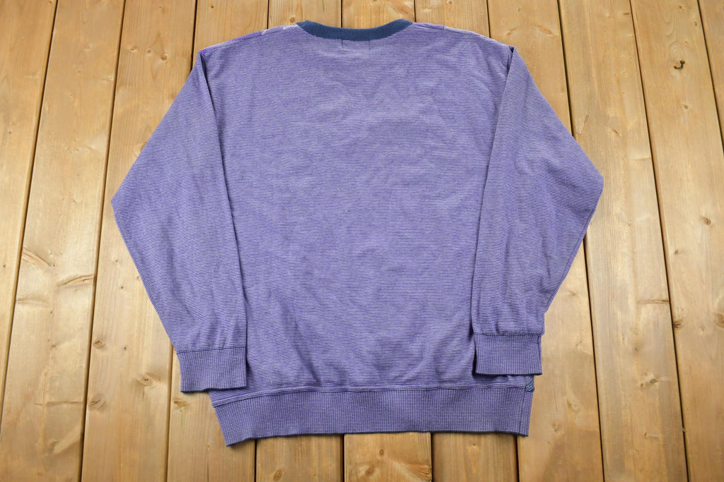 Vintage 1990s Tosani Canada Knit Crewneck Sweater  90s Crewneck  Made In Canada  Preppy
