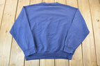 Vintage 1990s Graphic and Embroidered Quebec Sailing Crewneck Sweatshirt