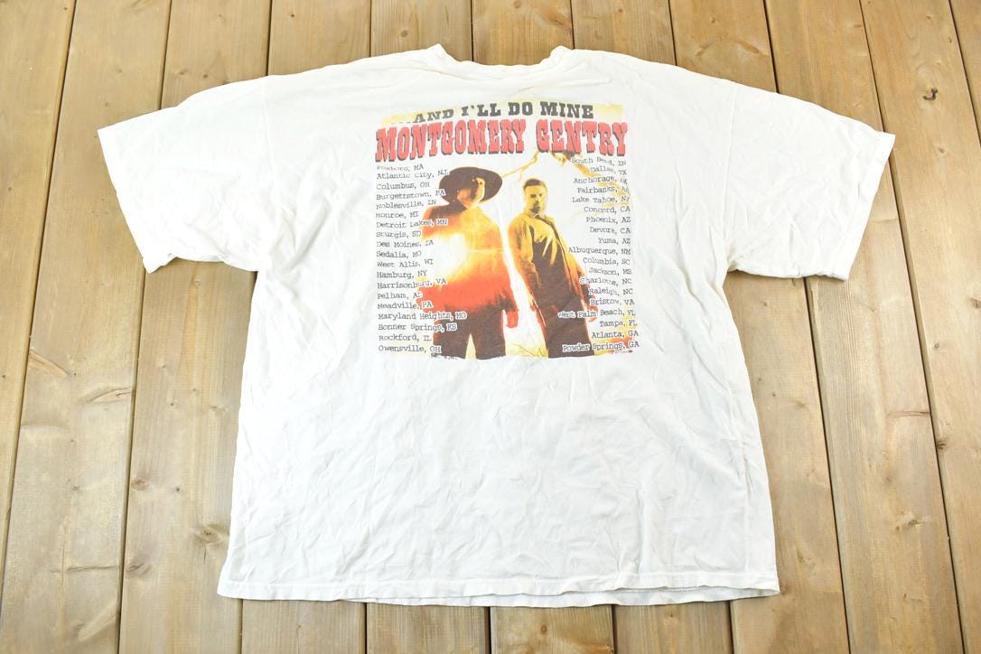 Vintage 1990s Montgomery Gentry You Do Your Thing Tour Band T-shirt