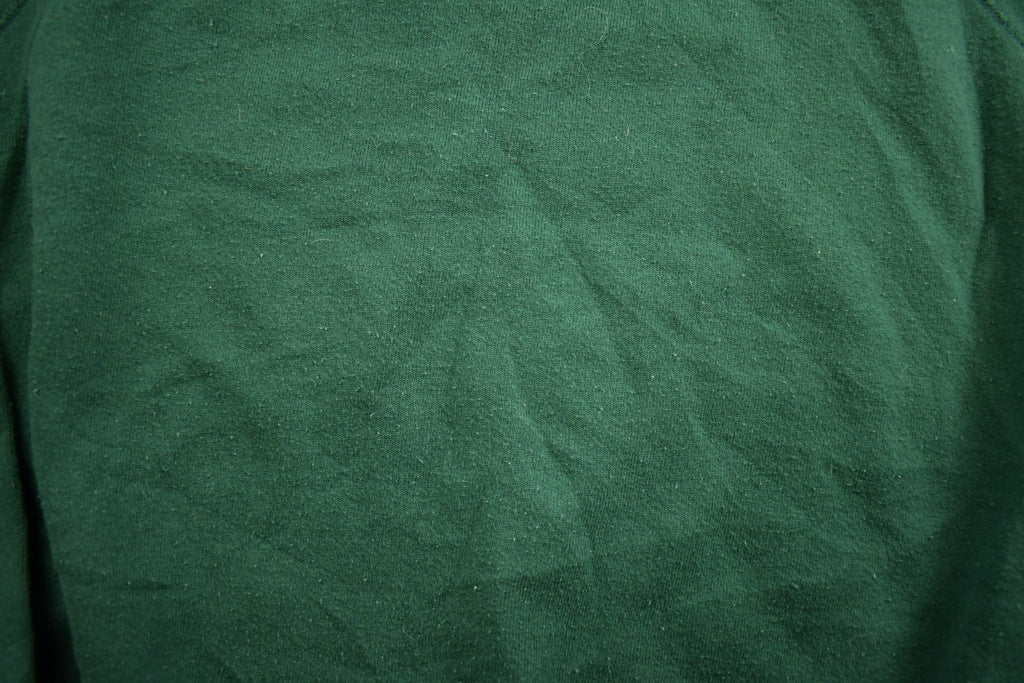 Vintage 1990s Blank Green Crewneck Sweatshirt Made In USA