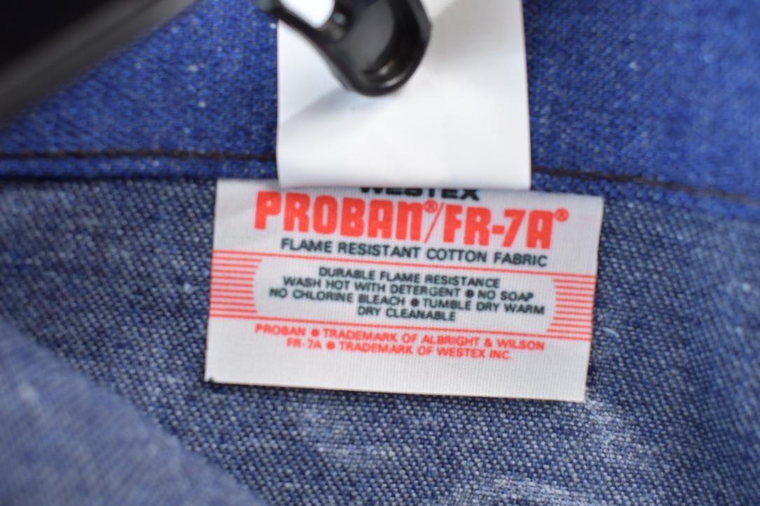 Vintage 1980s Proban FR-7A Fire Proof Work Pants Size 32 X 30