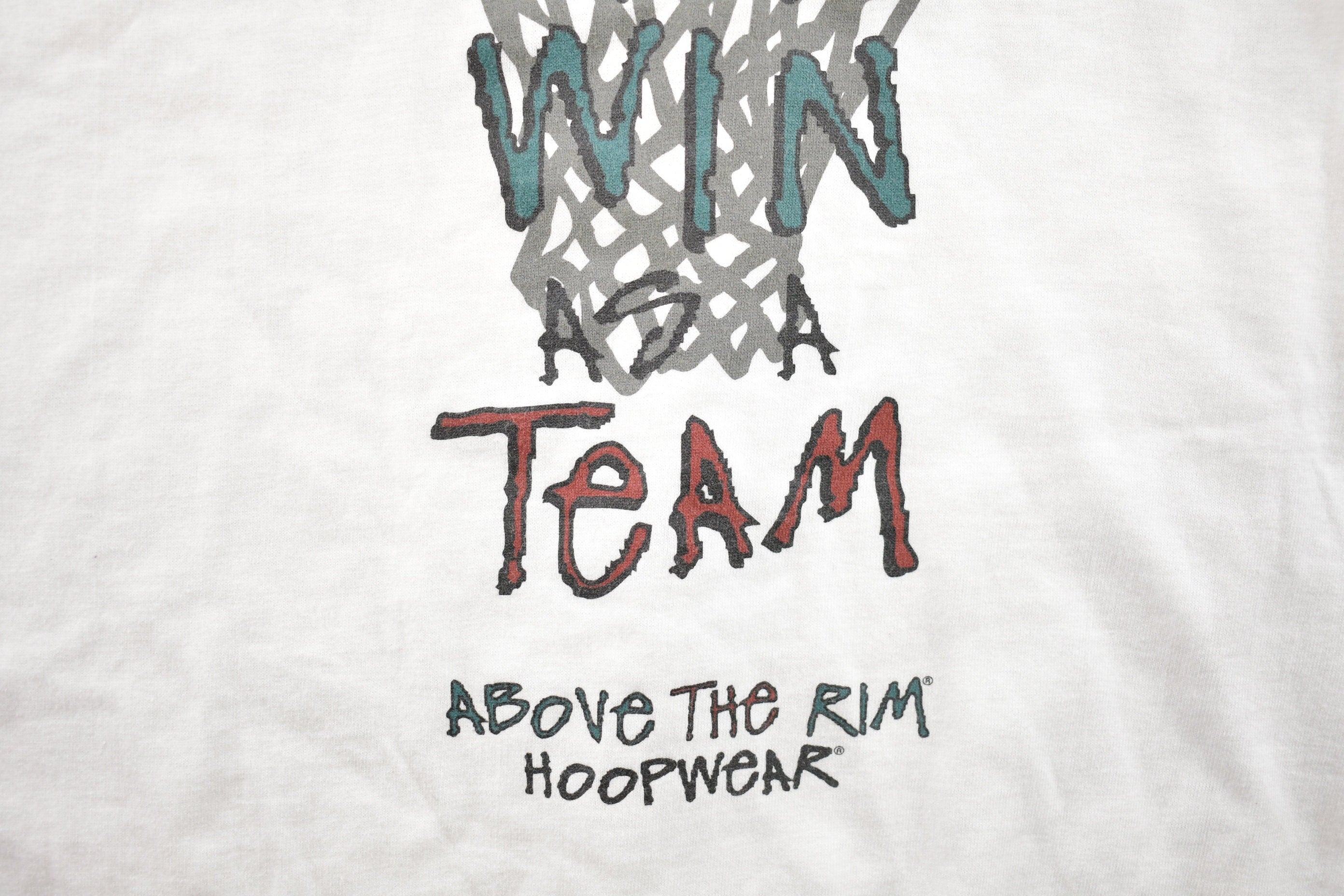Vintage 1990s Reebok Above The Rim Basketball Graphic T-Shirt