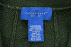 Vintage 1990s Towncraft Cable Knit Cardigan Sweater  Vintage 90s Knitted Button Up Sweater  Pattern Sweater  Size M