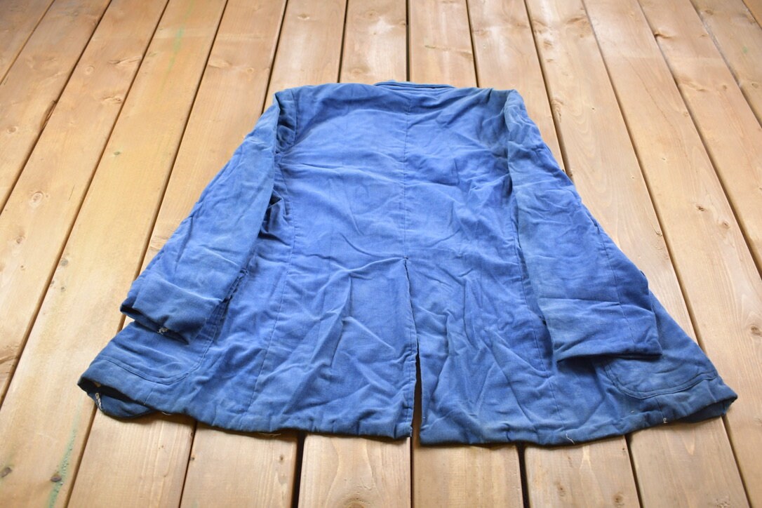 Vintage 1990'S Blue Cordarouy Jacket