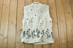 Vintage 1990s Cottage Cove Fleece Sweater Vest