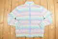 Vintage 1990's SAG Harbour Rainbow Striped Zip Up Jacket