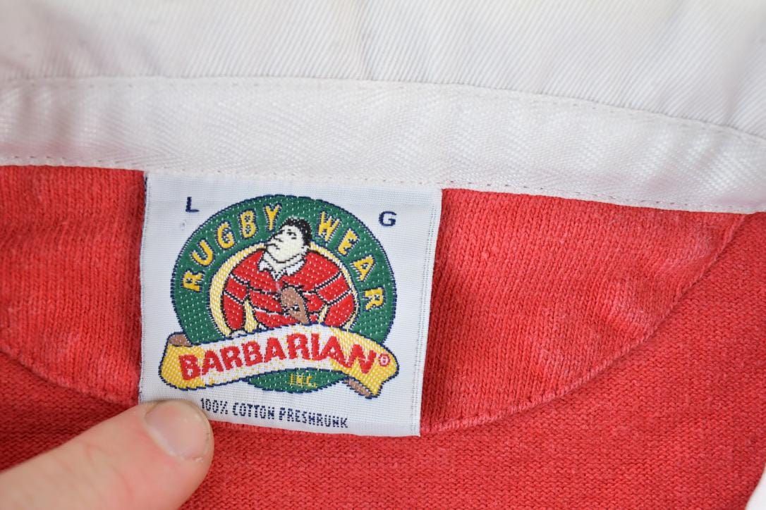 Vintage 1990s Sacred Heart Huskies Button Up Rugby Shirt