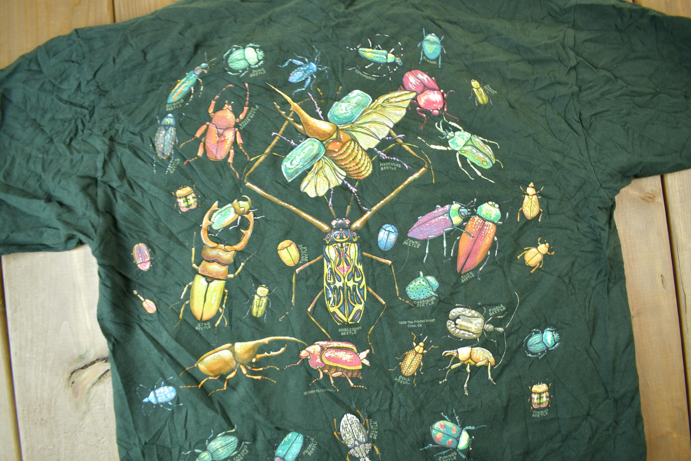 Vintage 1995 Insect Theme Graphic T-Shirt
