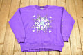 Vintage 1990s Heart Graphic Embroidered Cute Crewneck Sweater