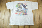 Vintage 1990s Vanishing Heritage Wolf Graphic T-Shirt