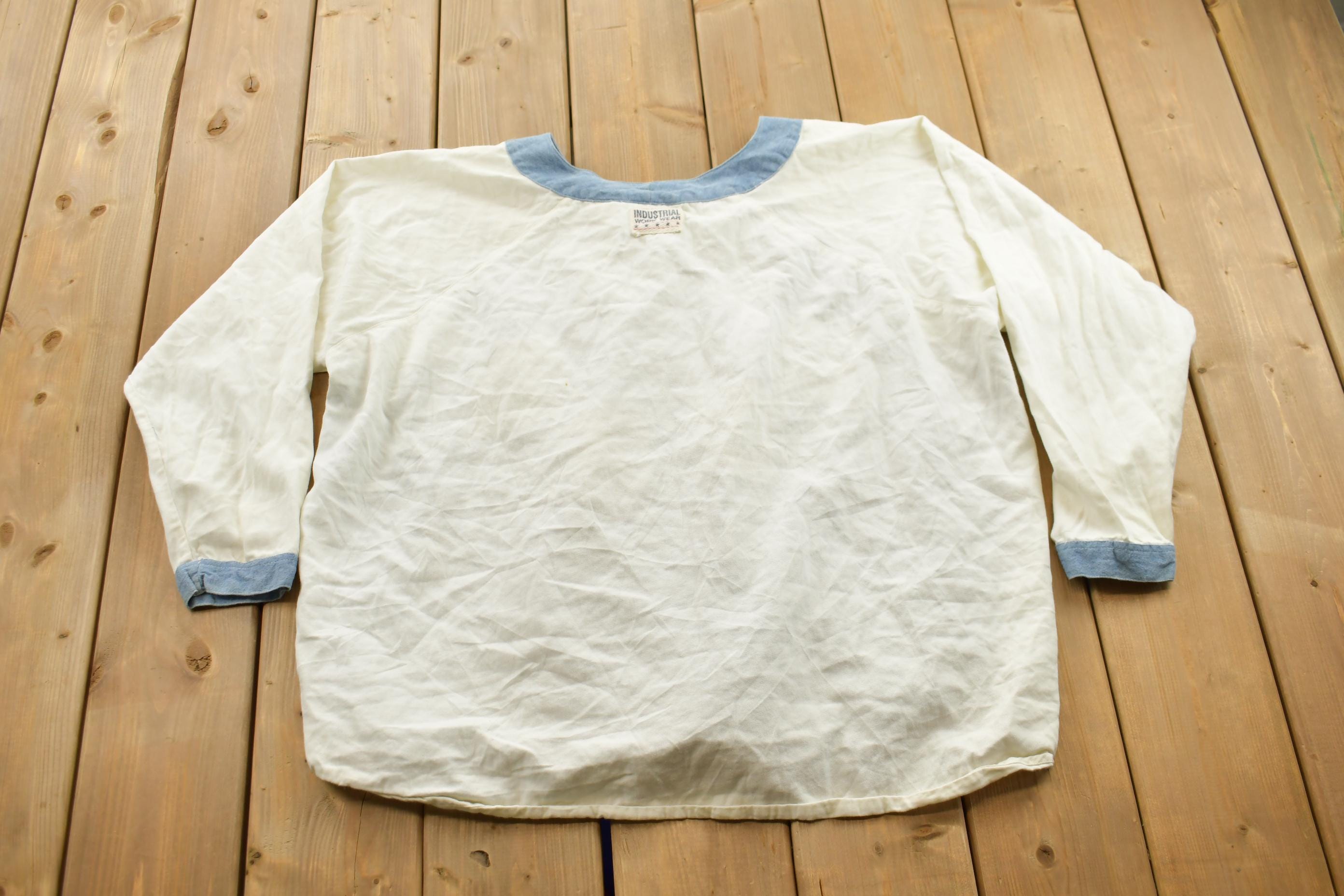 Vintage 1990s Steffano Denim Patchwork Quilted Button Down