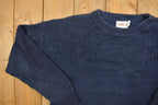 Vintage 1990s Barrel Knit Crewneck Sweater /