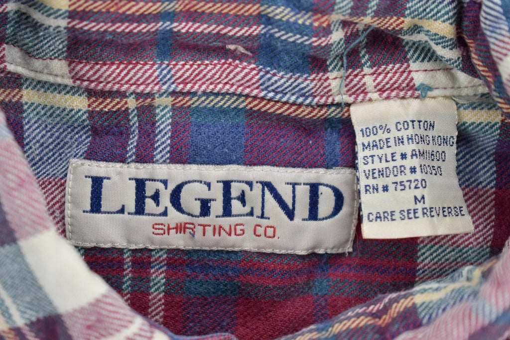 Vintage 1990s Legend Shirting Plaid Flannel Button Up Shirt